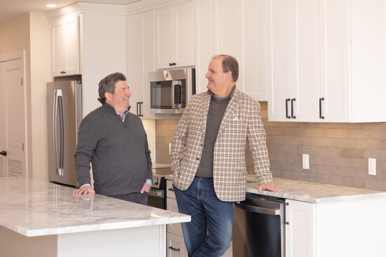 Chris Streett and Wayne Goddard in one of the residences at The Standard on Bond. Photo Credit: Kerry Paradis Photography