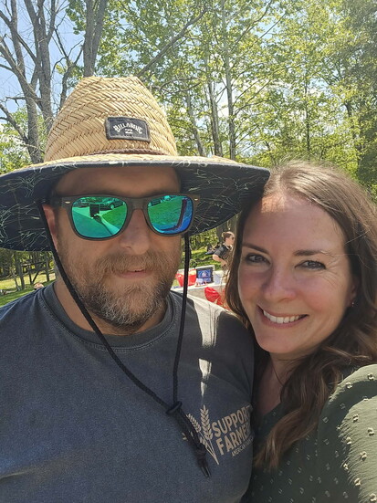 Little School on the Farm owner Jenna Gibbons and her husband, Sean.