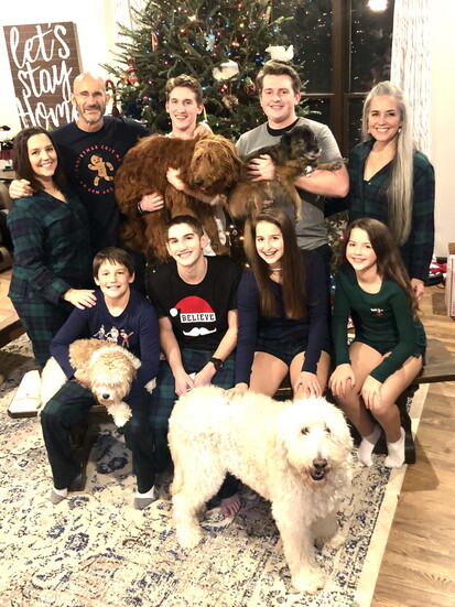 Baker & Zabko families celebrating the holidays