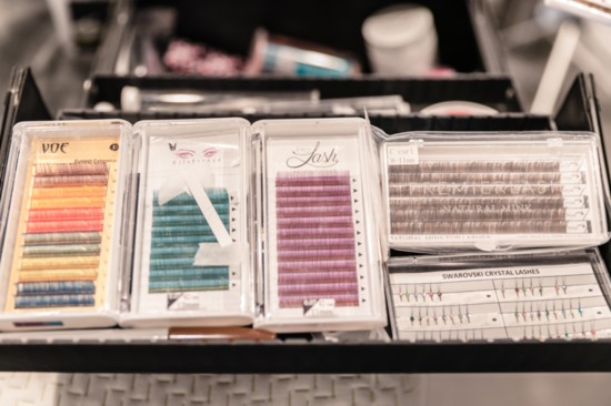 Whip offers more than 300 choices of eyelash extensions.