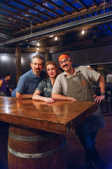 Chad Jajczyk, Owner and Executive Chef, Katie Jajczyk, Executive Chef and Daniel Rodriguez, Head Mixologist and Bar Manager