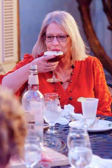 Tracy Coakley sips on a delectable martini