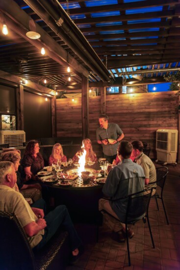 Dinner isn’t complete until your table transforms into a fire pit