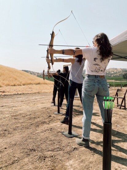 Cass Winery + Geneseo Inn offers outdoor adventures ranging from archery and ax throwing to horseback riding and beekeeping. Photo courtesy of Cass Winery