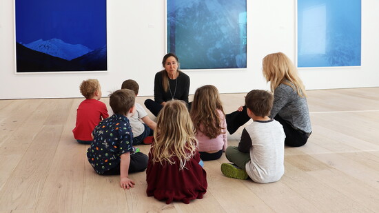 At SVMoA for "SNOW SHOW: Winter Now" school tour