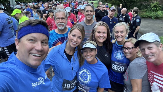 Trummie Patrick at the Rotary 5k