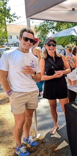  Nick with Dana Gurela, owner Deep Roots enjoying a great day 