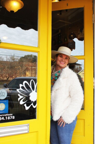 Always in her signature hat, innkeeper Jenny Meeks welcomes guests to a comfortable stay and delicious food. 