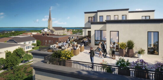 Rendering of the Sky Lounge and Deck