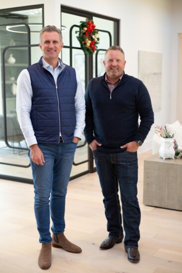 Jody Alumbaugh and Travis Franks, founders of WillowTree Custom Homes.