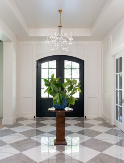 This inviting entrance welcomes you to stay and enjoy the serenity of your beautiful surroundings.