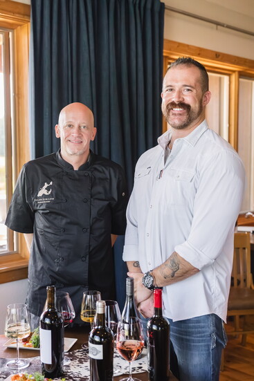 Chef Tray Mathis and Sommelier Nicholas Bromund