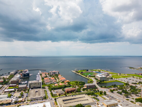 Bayview of the downtown Pensacola waterfront