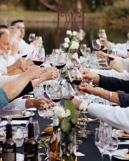 Carr's winemaker dinner at Big Pond Ranch where they have some vineyards