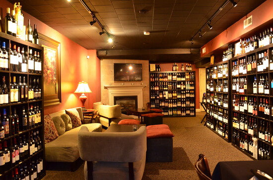 Inside the Vineyard Wine Bar. Photo Credit: Mark Robinson