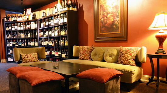 Inside the Vineyard Wine Bar. Photo Credit: Mark Robinson