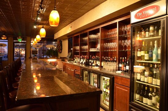 Inside the Vineyard Wine Bar. Photo Credit: Mark Robinson