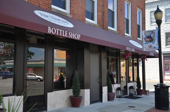 Outside of the Vineyard Wine Bar. Photo Credit: Mark Robinson