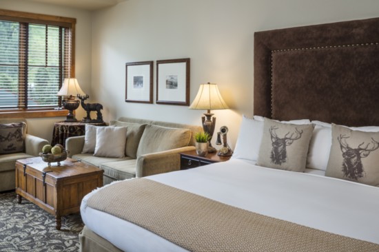 The king room at Hotel Telluride promises a sweet slumber.