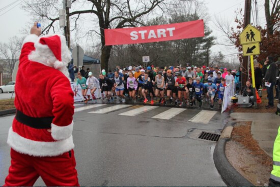 The annual Santa Run is a local holiday tradition. 