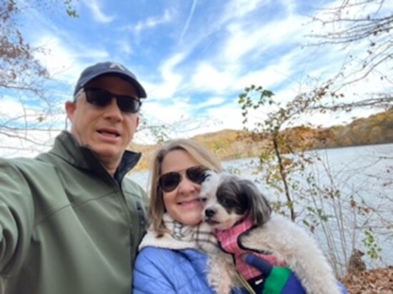 Wendy and Doug with their dog