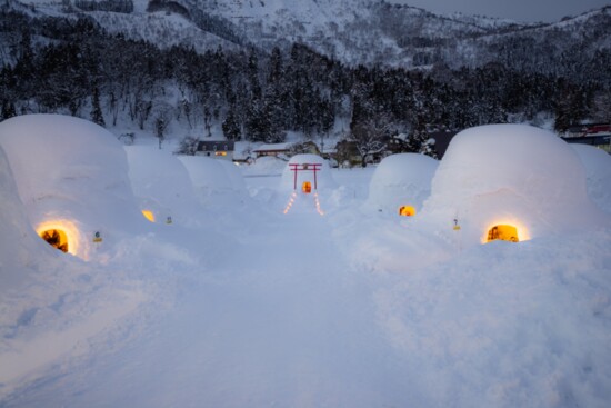 Kamakura Snow Hut Village in Japan