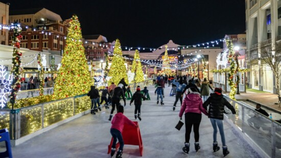 Ice Skating at Skate the Station in Atlantic Station.