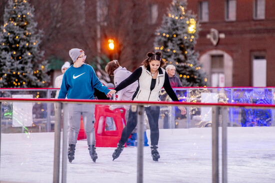 Very Merry Middletown offers ice skating for all ages throughout the holiday season. Photo by Twin Spires.
