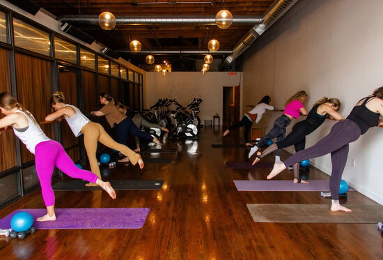 Orange Sky Yoga Barre Spin