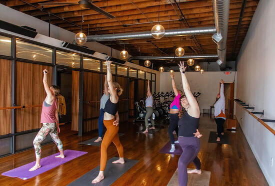 Orange Sky Yoga Barre Spin