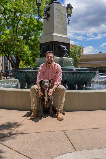 Brendan Colantuono with Ivy at Hyde Park Square.