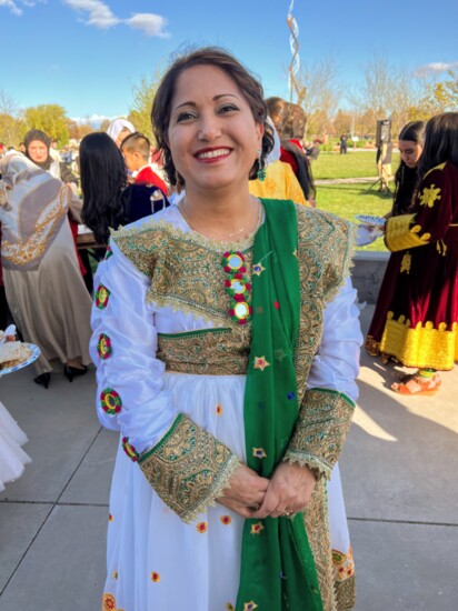 Wahida at an Afghan community Eid dinner at Kleiner Park in Meridian on May 3. 