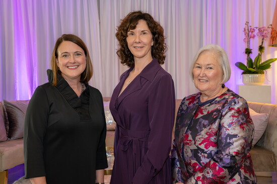 Stacey Corley, President SMHF, with Event Cochairs Jennifer Douglas and Cindy Stuhley.