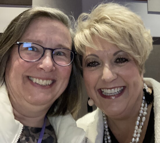 Conference Coach Nicole Sherman (right) with author Jana Kemp (left)