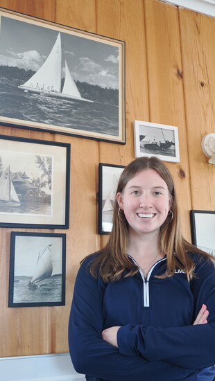 Clare Leeper, Lake Minnetonka Sailing School Director of Recreational Sailing and Administration. Photography by Thomas Brown