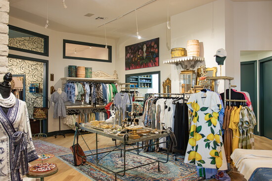 Boutique M's selection includes clothing, accessories, gifts and home décor.
