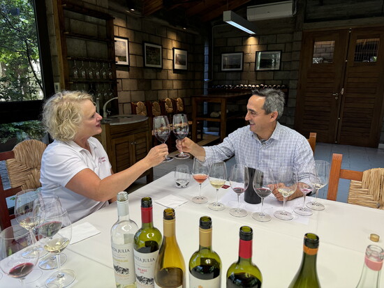 Tasting Santa Julia's organic and natural wines with Winemaking Manager Ruben Ruffo