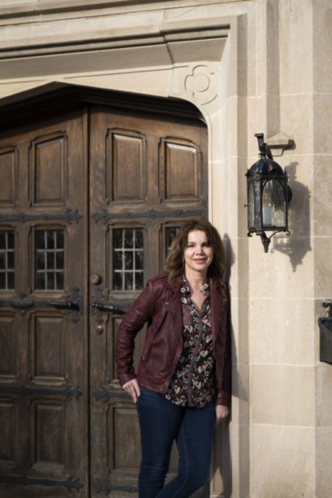 Entrepreneur Teresa Knox in front of her latest acquisition,  Harwelden Mansion. Photo: Emily Steward
