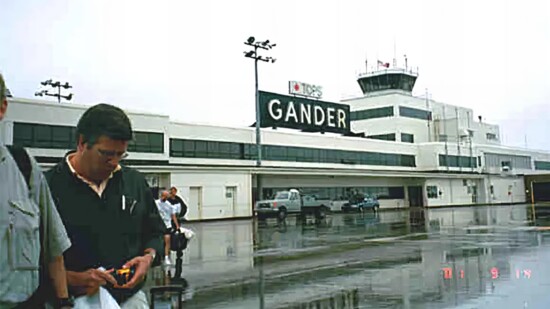 Thirty-eight commercial planes most bound for the United States, landed at Gander International Airport on 9/11 