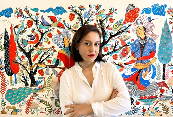 Illustration from Kheiriyeh's celebrated body of work
