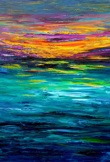 Maria-Victoria Checa, Sunset at Sea