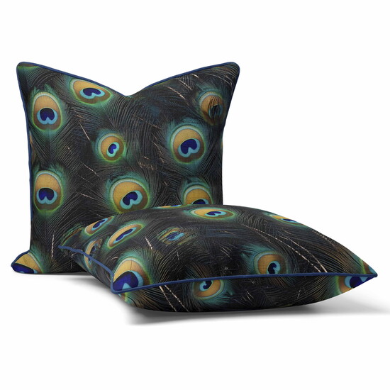  Peacock Feather Cushion Credit: we love cushions