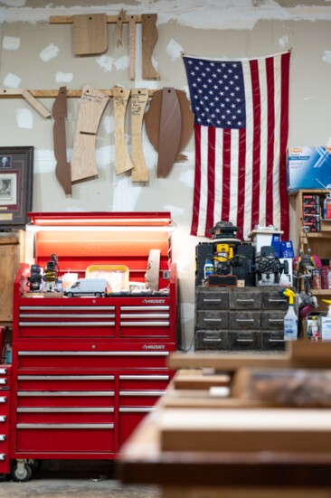 Carter's warehouse-workshop on Cumberland Street in Midtown.