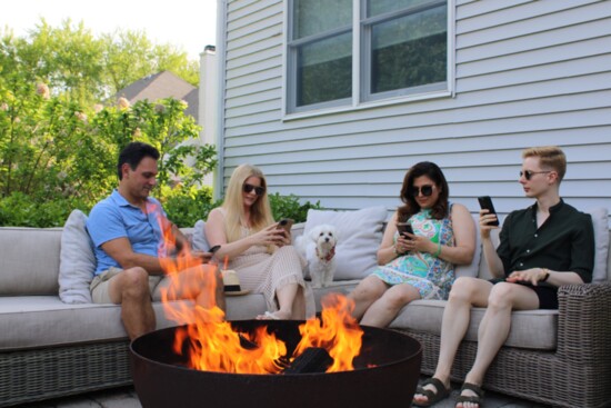 Alex and Stacia Papasavas with Ashima Pant and Felipe Stringari Peixoto