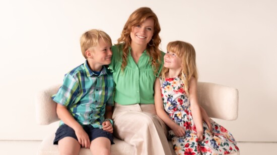 Erica McCrary and her children