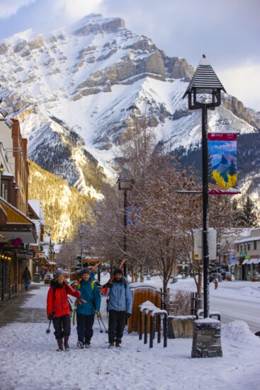 Banff in the winter. Photo by Grant Gunderson courtesy SkiBig3