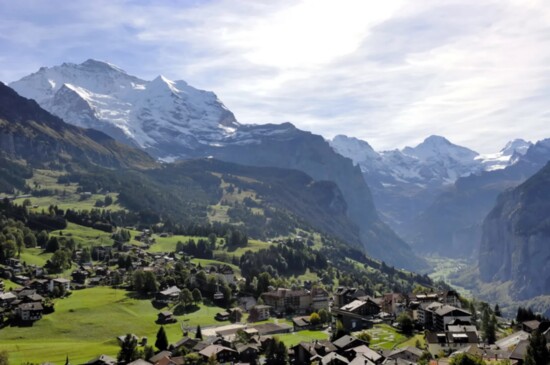 The town of Wengen outside of Interlaken in the mountains; Photo courtesy MySwitzerland from Virtuoso