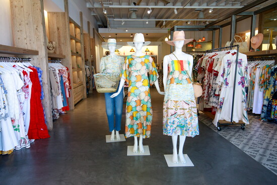 Mannequins dressed in pieces by La Prestic Ouiston