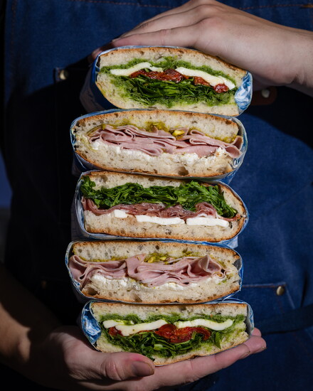 Truffle & Rye sandwich lineup; Hungry AF Media