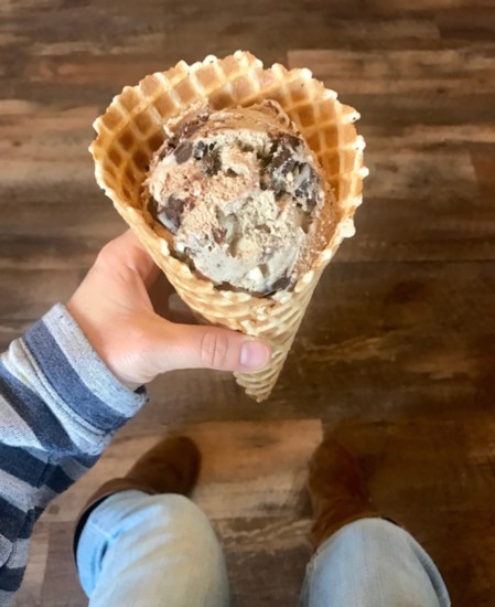 Waffle Cone at Tipped Cow
